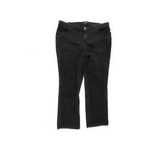 Riders By Lee Straight Leg Women's size 18WP Black Denim Jeans